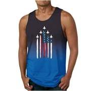 TMOYZQ Mens Big \u0026 Tall 4th of July American Flag Muscle Tank Tops Independence Day Patriotic Quick Dry Workout T-Shirts Summer Casual Crew Neck Sleeveless Graphic Tees